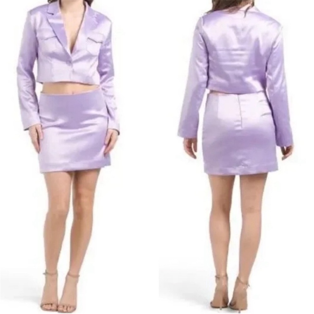 House of Harlow 1960 Lilac Skirt Set